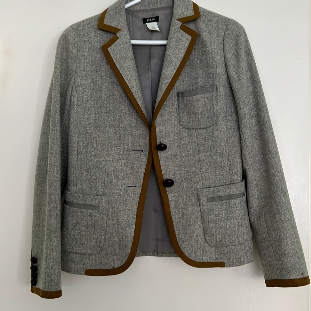 J. Crew Grey Wool Blazer